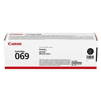 Cartucho toner Canon 069 Preto original, até 2100 páginas, para impressoras Canon, modelo 5094C002.