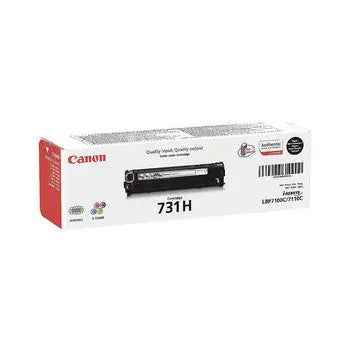 Toner Canon 731H preto original, compatível para impressoras Canon, com capacidade para 2400 páginas, alta qualidade e durabilidade