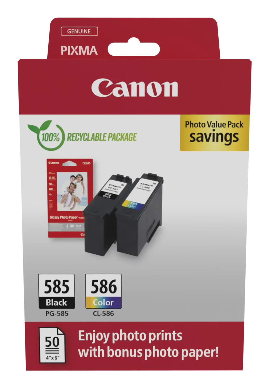 Tinta Para Impressora Canon PG-585/CL-586 – Alta Qualidade Canon