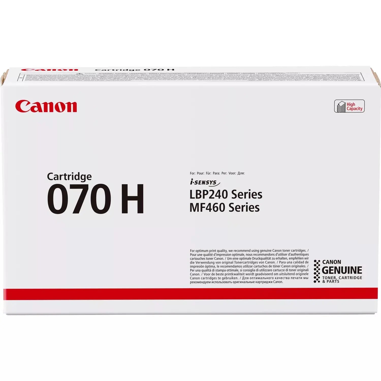 Toner Canon 070H - Cartucho de Alta Qualidade para Impressoras Canon