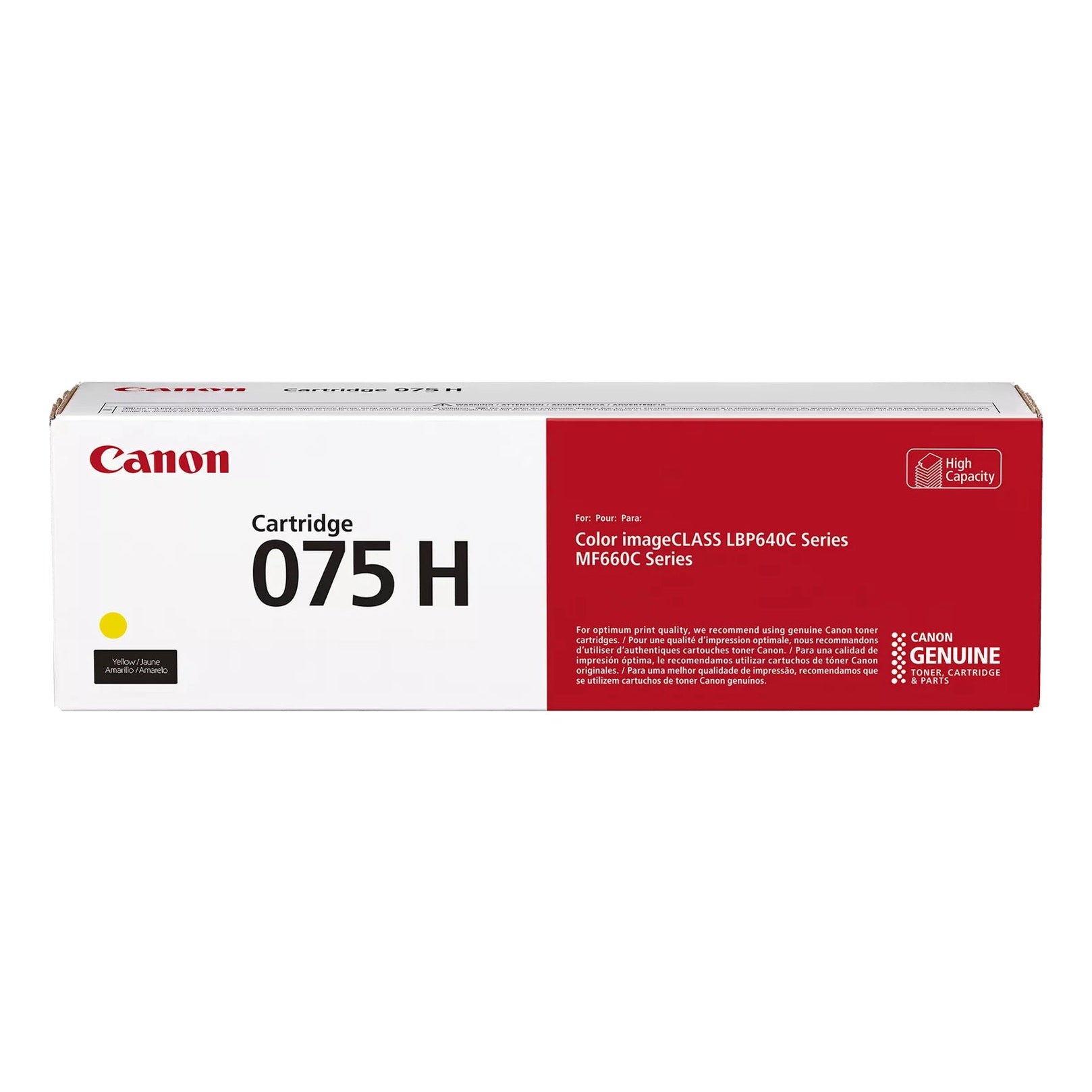 Toner Canon 075H Yellow — Cartucho de Alta Qualidade