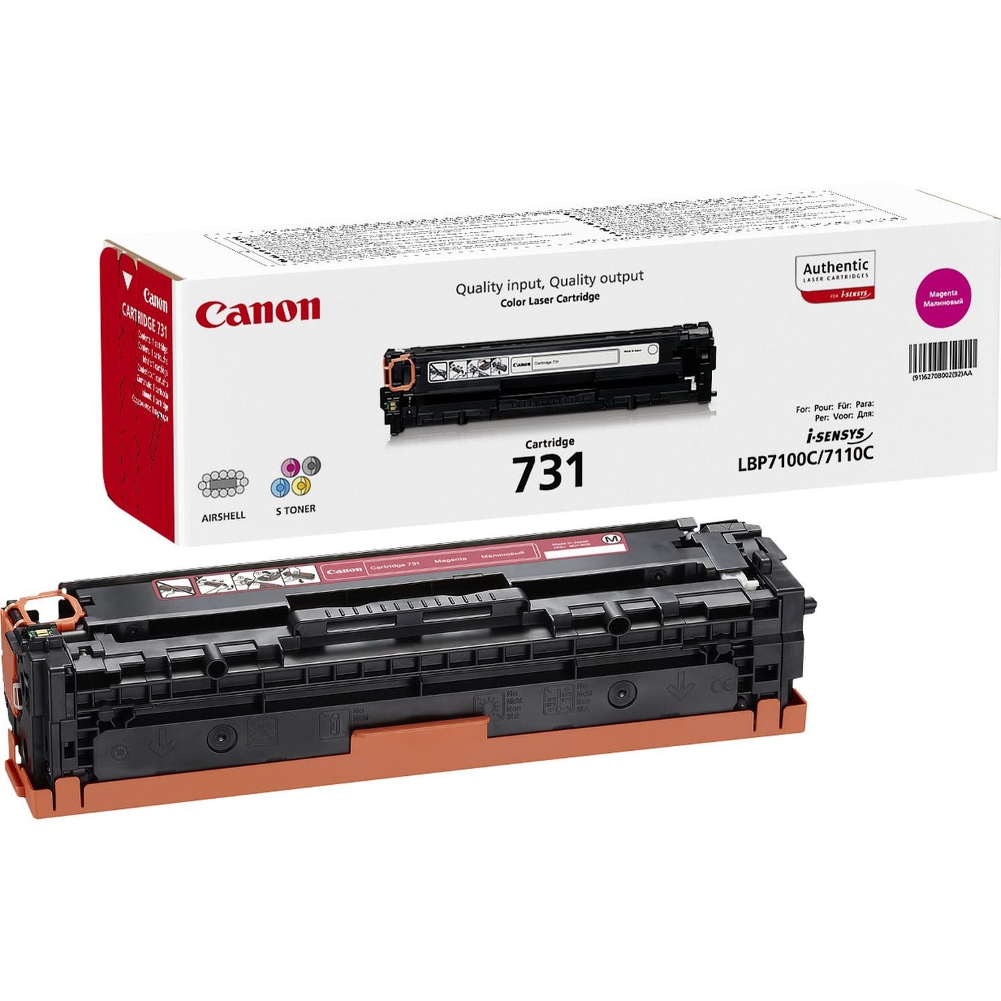 CANON 731-M toner cartridge magenta standard capacity 1.500 pages 1-pack Canon