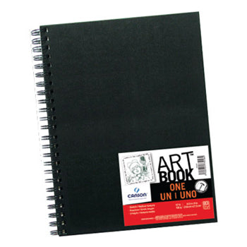 Caderno de desenho espiral Canson Sketch One A4 100g para ilustrações e esboços, com capa resistente e papel de alta qualidade