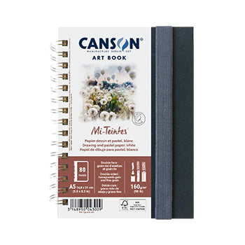Bluepixel Equipamentos e Serviços Informáticos Lda | Caderno Canson Artbook Mi-Teintes A5 160g 80 Folhas para Desenho Canson Cadernos Desenho