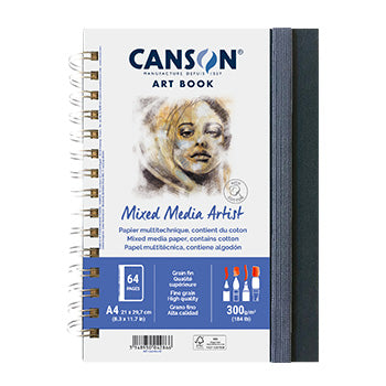 Bluepixel Equipamentos e Serviços Informáticos Lda | Caderno Canson Artbook Mixed Media A4 300g — Fotos, Desenho, Pintura Canson Cadernos Desenho