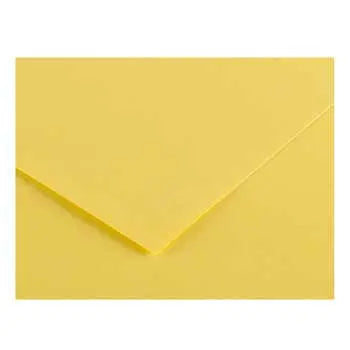 Cartolina A3 amarelo limão Canson, 185g, 50 folhas, papel para artes e projetos criativos.