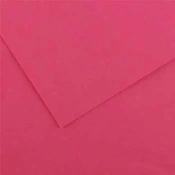 Cartolina fucsia Canson 50x65cm, 240g, 25 folhas, papel para artesanato e projetos criativos.