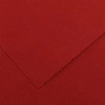 Cartolina grená Canson de 50x65cm e 185g, folha de papel para artesanato com acabamento de alta qualidade.