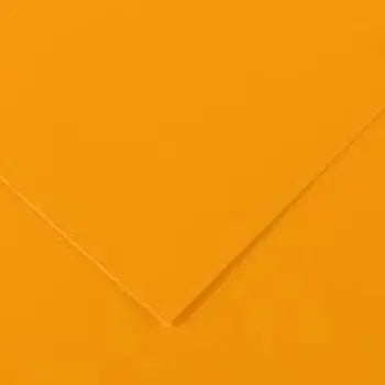Cartolina laranja fluorescente Canson, 50x65cm, pacote com 25 folhas, ideal para artes e projetos criativos.