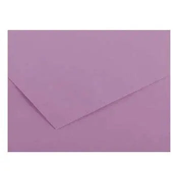 Cartolina lilás Canson de 50x65cm e 185g, ideal para artesanato e projetos criativos, com superfície resistente e colorida.