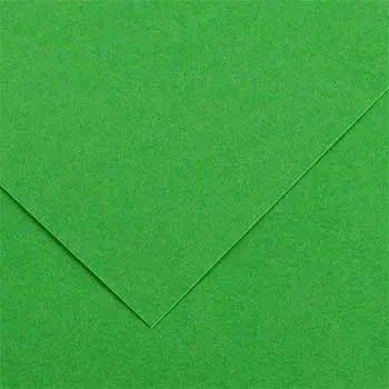 Cartolina verde bilhar Canson 50x65cm, papel de 185g, ideal para artesanato e projetos escolares.
