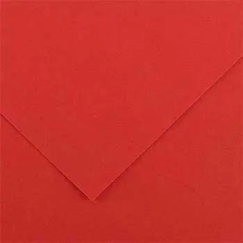 Cartolina vermelha Canson 50x65cm, 185g, folha para artes, textura resistente e ideal para projetos criativos.