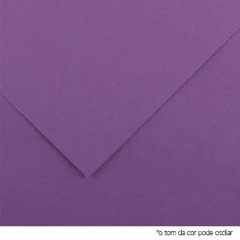 Cartolina violeta Canson 50x65cm 185g de alta qualidade, ideal para projetos artísticos e escolares