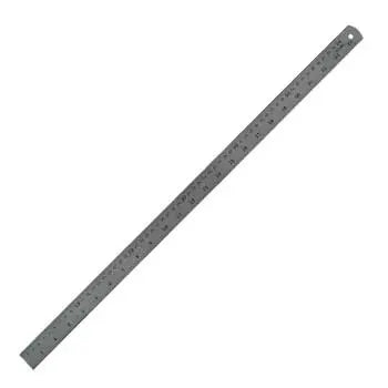 Régua metálica Carl CSR60 de 60cm, ferramenta de precisão, com marca e marcações visíveis na régua de aço.