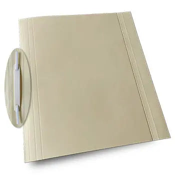 Classificadores comerciais Cartonex de 250g com aba creme, kit com 10 unidades, organização e armazenamento de documentos.