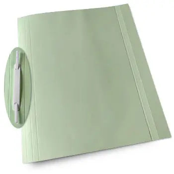 Classificadores comerciais de 250g com aba verde, pacote com 10 unidades, marca Cartonex, para organização de documentos.
