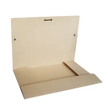 Pasta Cartolina A4 bege da Cartonex com abas e elásticos para organização de documentos.
