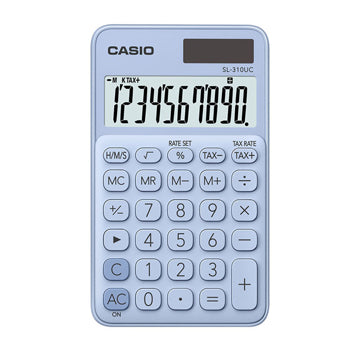 Bluepixel Equipamentos e Serviços Informáticos Lda | Calculadora de Bolso Casio SL310UCLB Azul Claro - 10 Dígitos Casio Bolso