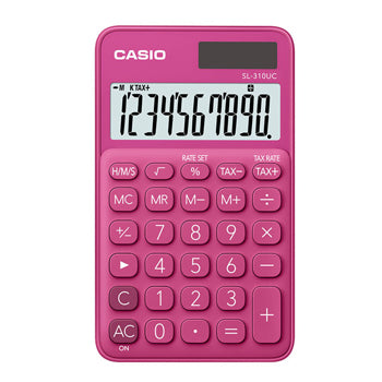 Bluepixel Equipamentos e Serviços Informáticos Lda | Calculadora de Bolso Casio SL310UCRD Vermelha 10 Dígitos Casio Bolso