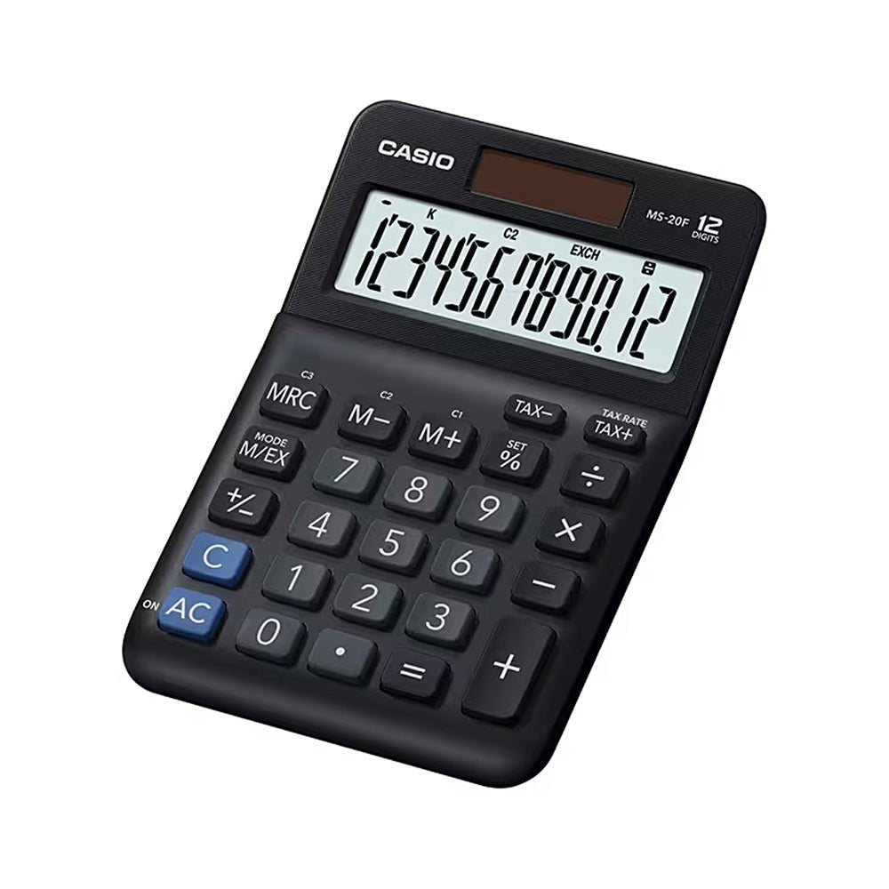 Bluepixel Equipamentos e Serviços Informáticos Lda | Calculadora Casio MS20F 12 Dígitos para Escritório e Estudos Casio Secretária