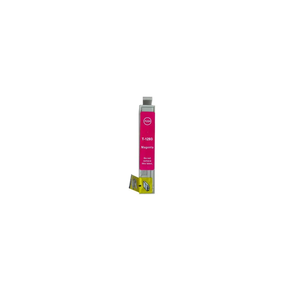 Tinteiro compatível Epson T1293 Magenta de 7ml, para impressoras Epson, com alta qualidade e economia.