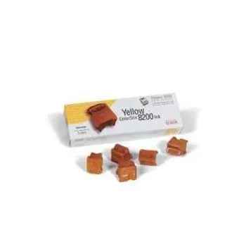 Cartucho de tinta amarela Phaser 8200 Colorstix para impressora colorida Xerox compatível, com 5 unidades.