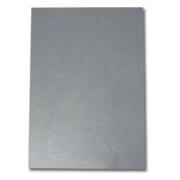 Capa de encadernação A4 Conqueror em couro cinza metalizado, 300g, 50 unidades, para encadernação de documentos.