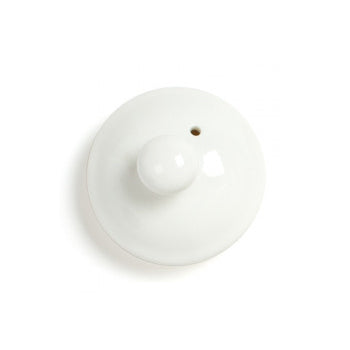 Tampa de porcelana branca para bule Dammann Frères, compatível com modelos de 0,6L e 1L, acessório de cuidado para chá.