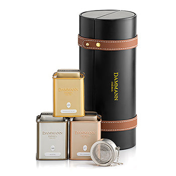 Caixa Coffret Chás 30grx3 Sabor Latas + Infusor Merveilleux