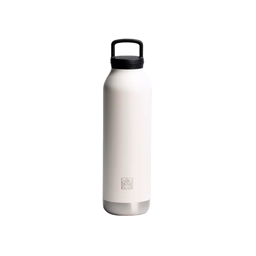 Garrafa térmica Dammann Frères City Marfim de 500ml, em cor marfim, com tampa, para manter bebidas na temperatura ideal.