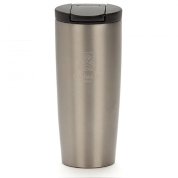 Termo Dammann Cinza Pérola 380ml, garrafa térmica elegante da marca Dammann Frères, ideal para bebidas quentes ou frias.
