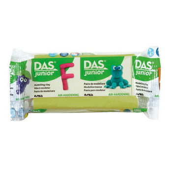 Massas de modelar verde claro Junior da DAS, pacote de 100g, plástico e ideal para artes e diversão.