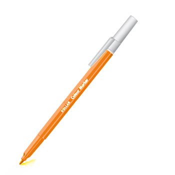Marcador feltro Sketch Line Médio 0,5mm da Dollar na cor laranja, ideal para desenhos e ilustrações.