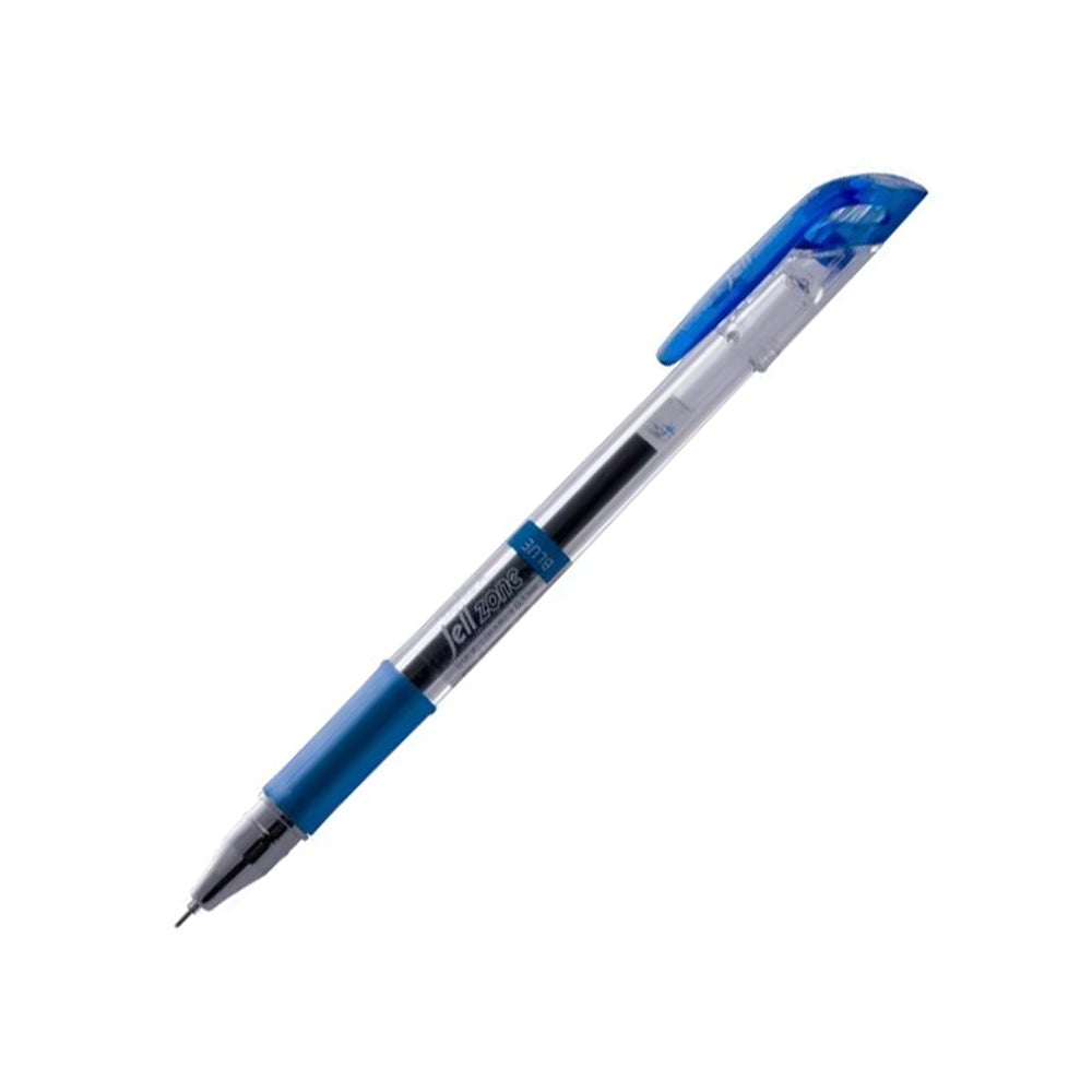 Esferográfica Gel Dong-A Jell-Zone azul, 0,7mm, kit com 12 unidades, caneta de escrita suave e confortável.