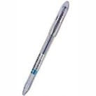 Esferográfica gel Dong-A Zenis-Gel azul, 0,7mm, conjunto com 12 unidades sobre mesa de escritório.
