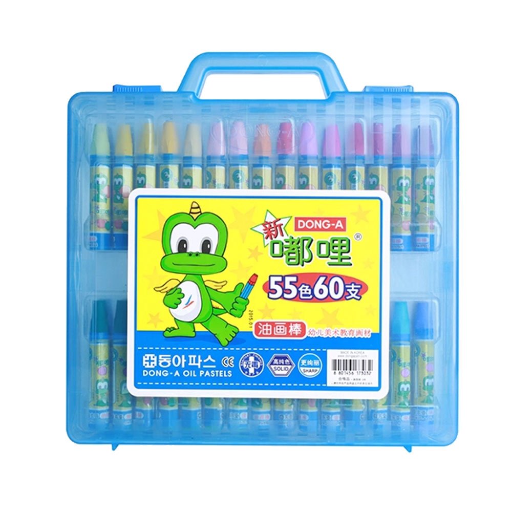 Bluepixel Equipamentos e Serviços Informáticos Lda | Lápis Oil Pastels Dooly para Arte – Conjunto com 60 Cores Dong-A Lápis