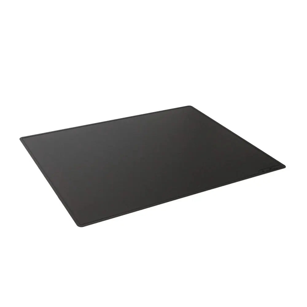 Base de secretária preta durável, modelo 713201, medindo 40x53cm, ideal para suporte resistente de escritório.