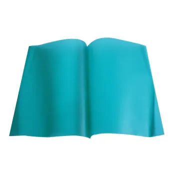 Classificador com capa transparente verde da Durable, durável, para organização de documentos, destaque na imagem.
