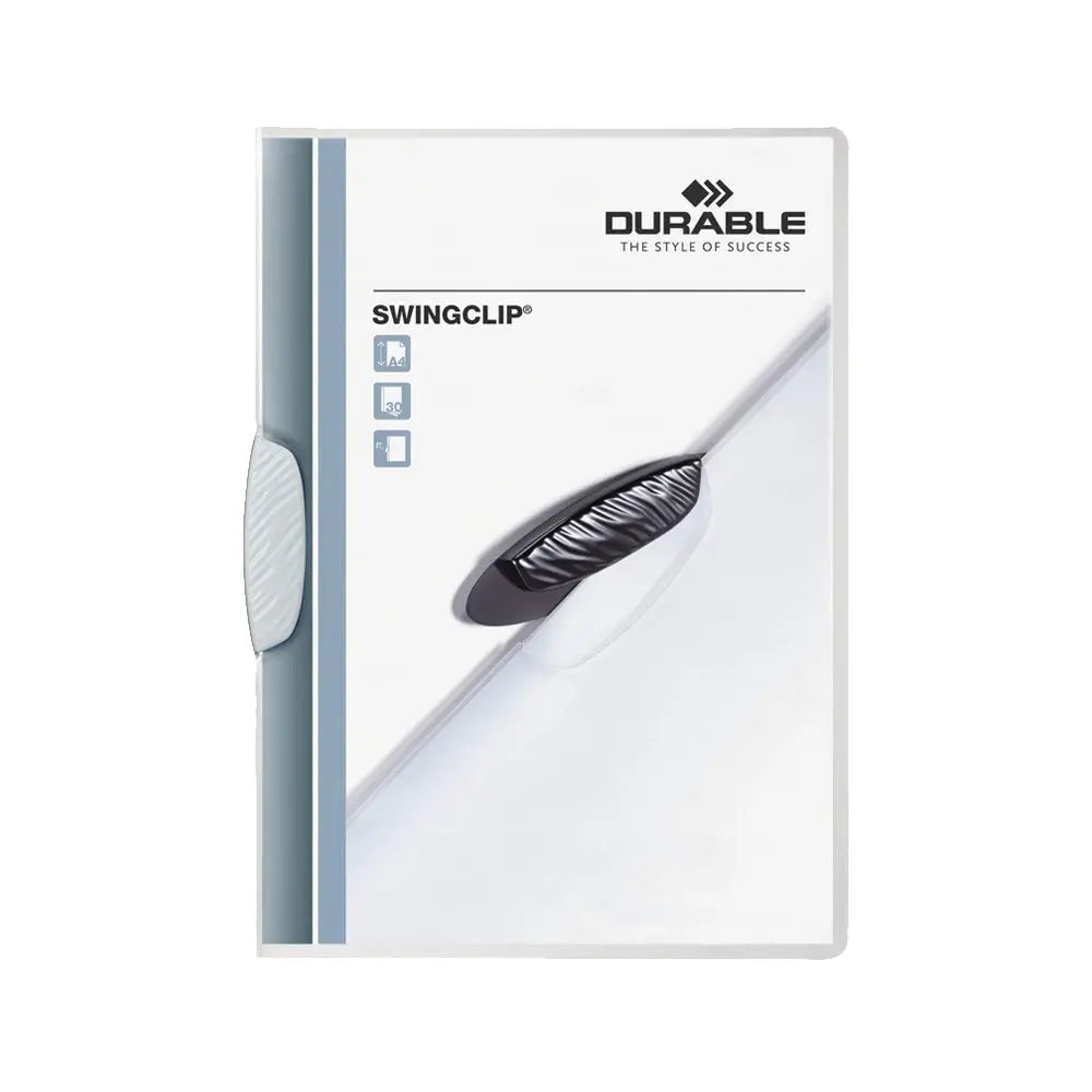 Classificador SwingClip Durable 2260 branco para organização eficiente de documentos e papéis.