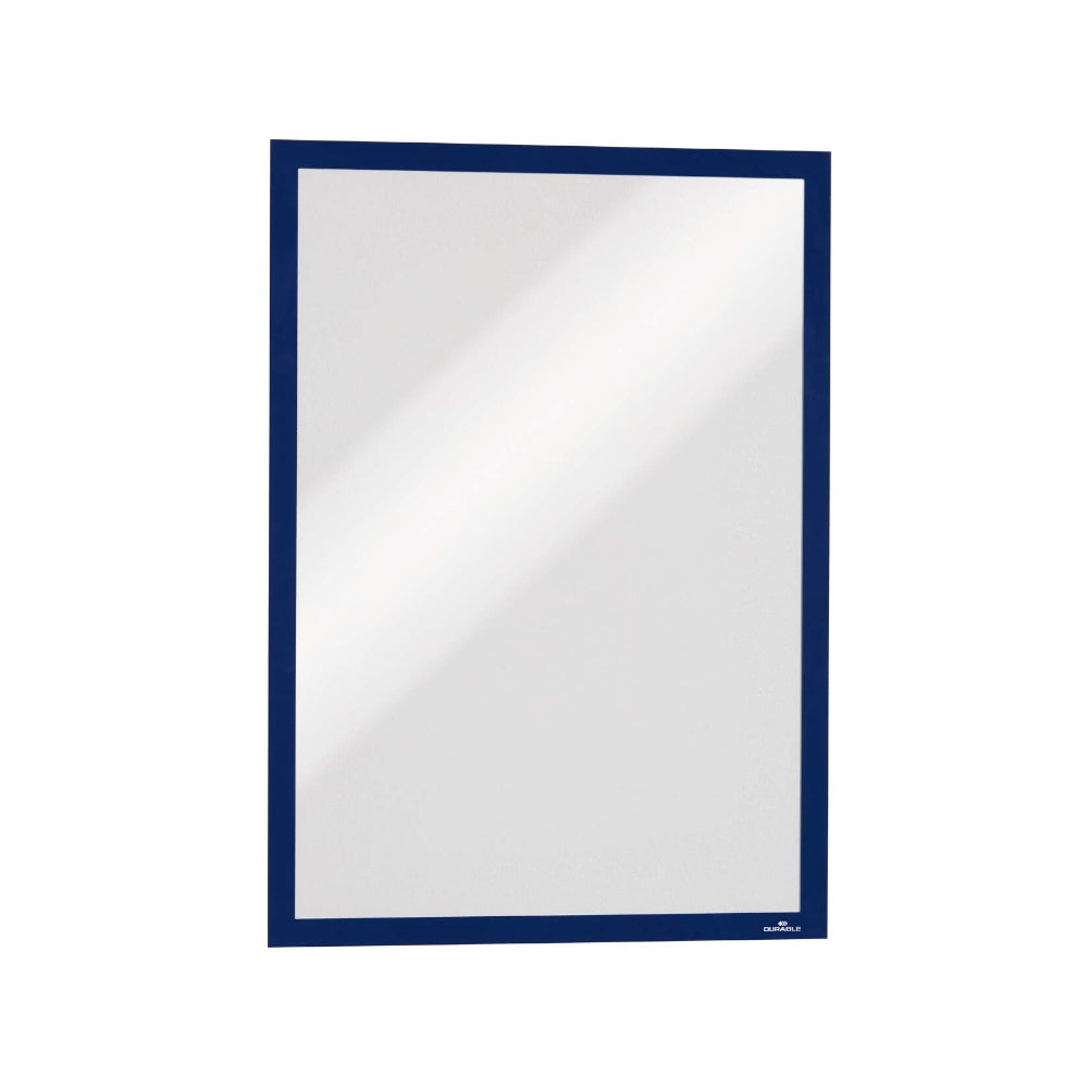 Conjunto de duas molduras adesivas Duraframe azul escuro no tamanho A3, para decoração de paredes.