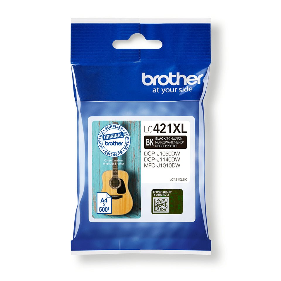 Cartucho de Tinta Preta de Alta Capacidade para Impressoras Brother DCP-J1050DW, MFC-J1010DW, DCP-J1140DW Brother