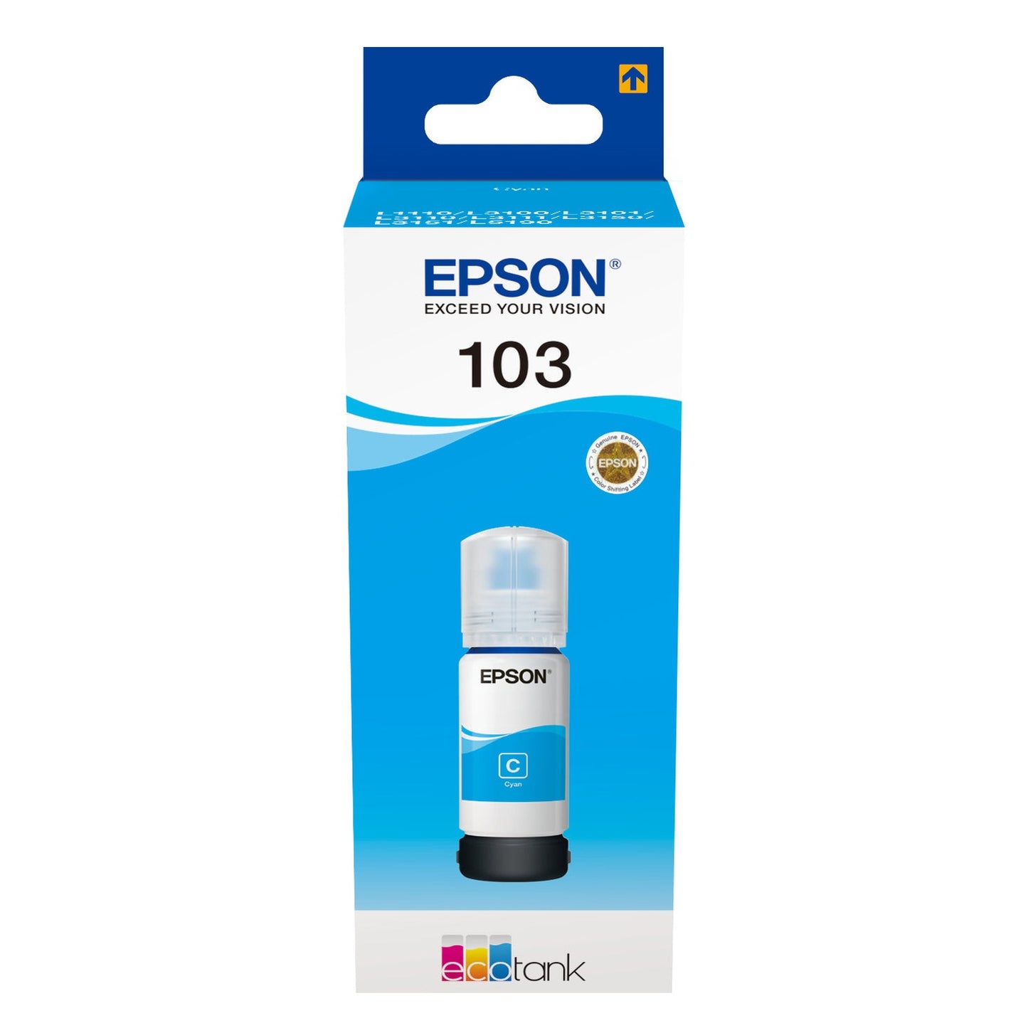 Tinta Cyan EPSON 4LB 103 EcoTank - Soro de Alta Qualidade Epson