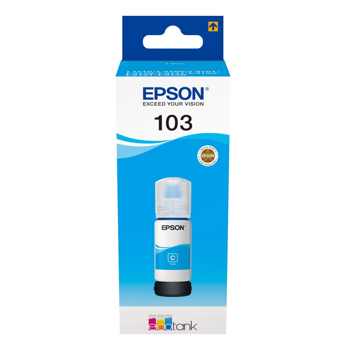 Tinta Cyan EPSON 4LB 103 EcoTank - Soro de Alta Qualidade Epson