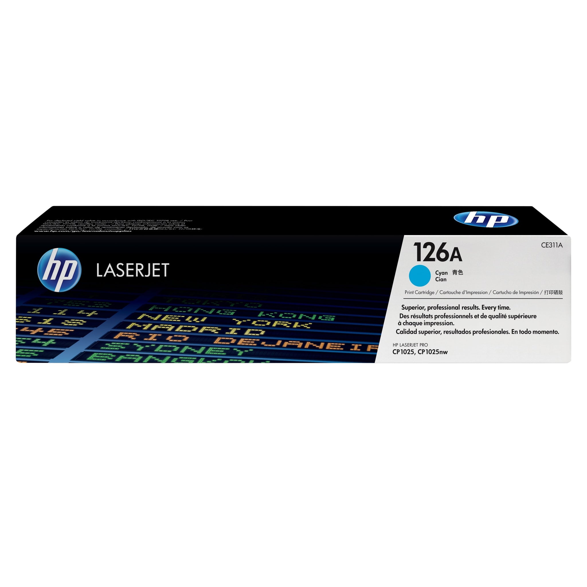 HP 126A original LaserJet Toner cartridge CE311A cyan standard capacity 1.000 pages 1-pack HP