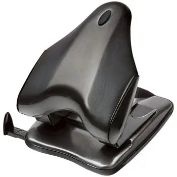 Furador Eagle Galaxy para até 40 folhas, com guia preta, alta capacidade, ideal para organizar documentos.