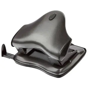 Furador Eagle Galaxy preto para 20 folhas, ferramenta de escritório com guia para perfuração precisa.
