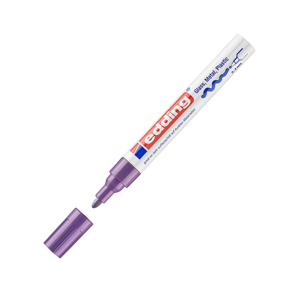 Bluepixel Equipamentos e Serviços Informáticos Lda | Marcador Grosso Edding 750 Violeta 2-4mm - Escrita e Marcação Edding Marcadores