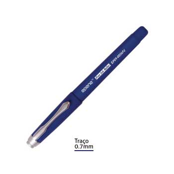 Marcador roller Epene EP09-0114 azul de 0,7mm, ferramenta de escrita com alta precisão, visível na imagem.