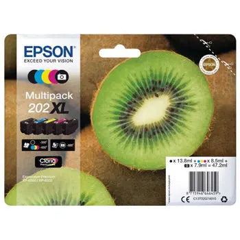Pack de Tinteiros Epson 202XL 5 Cores | Compatível e de Alta Performance - Bluepixel Equipamentos e Serviços Informáticos Lda