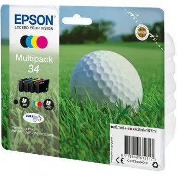 Pack de Tinteiros Epson 34 - Cores Vibrantes e Compatíveis C13T34664010 - Bluepixel Equipamentos e Serviços Informáticos Lda